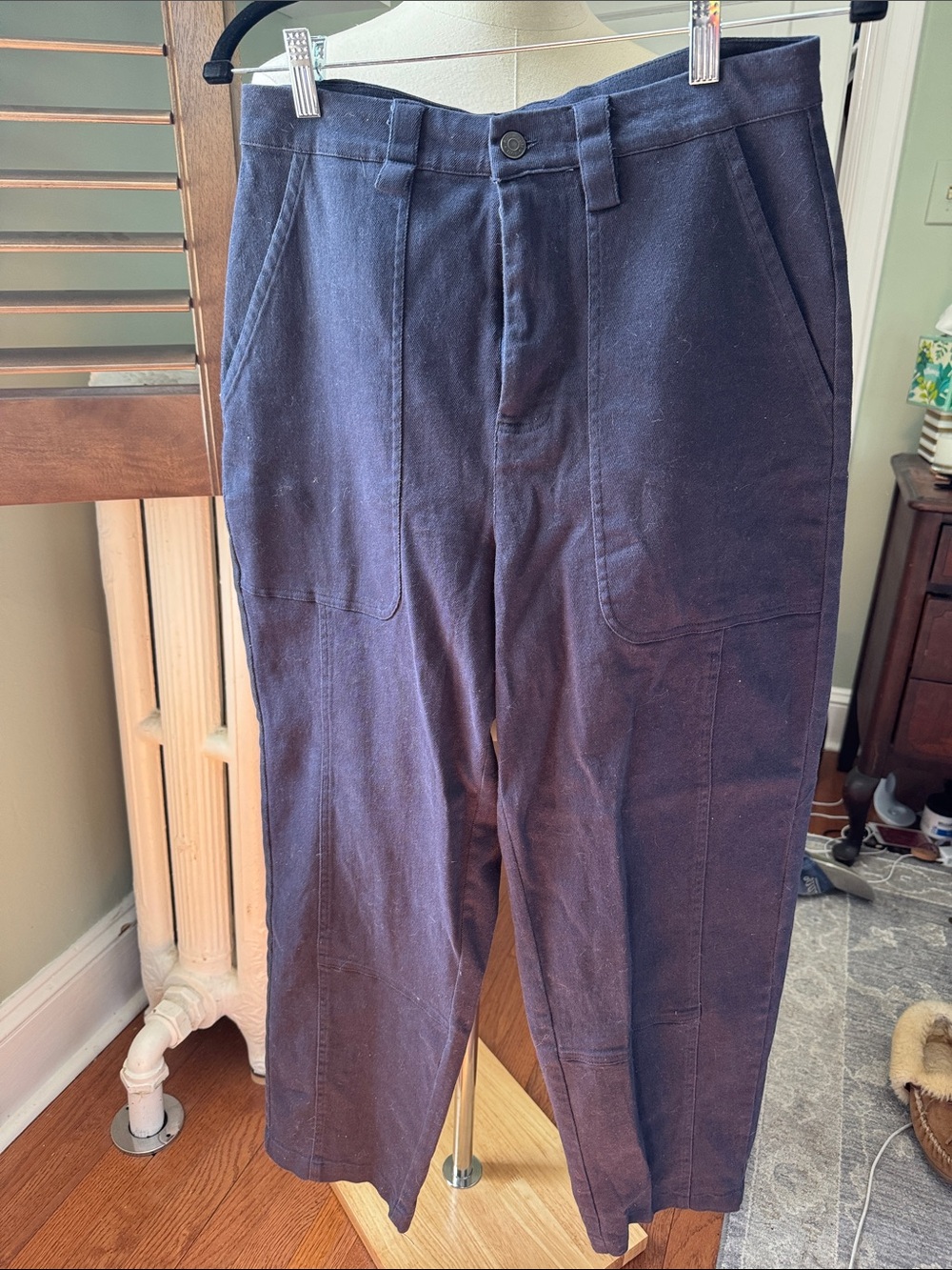 Ruti High-Rise Straight-Leg Women's Pants in Deep Navy